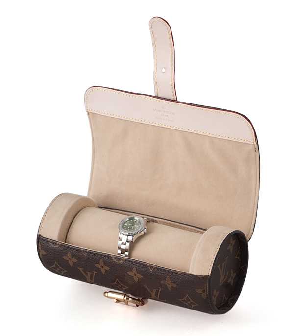 1:1 Copy Louis Vuitton Monogram Canvas 3 Watch Case M47530 Replica - Click Image to Close